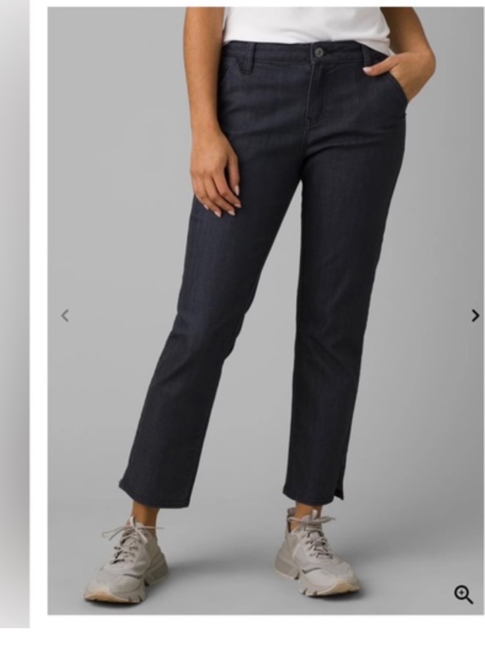 Prana Women's Ankle Crop Jeans in Dark Indigo